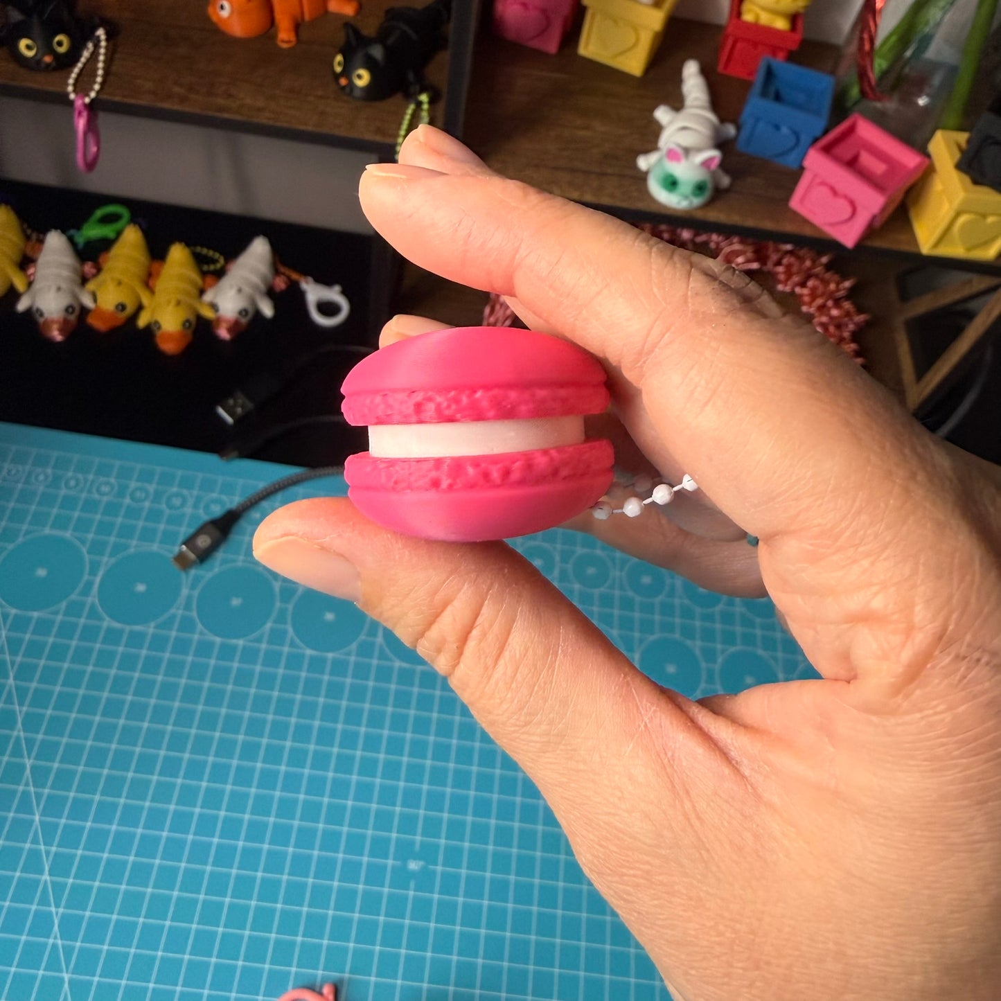 Macaron Clicker Schlüsselanhänger