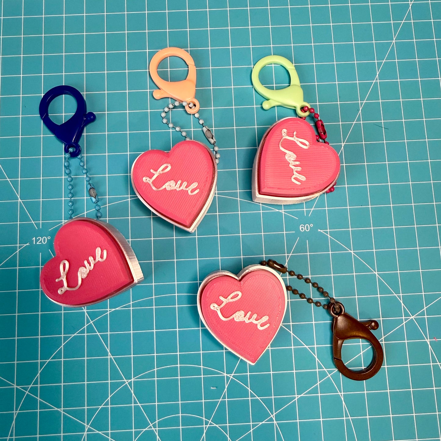 Heart Clicker Keychain Fidget