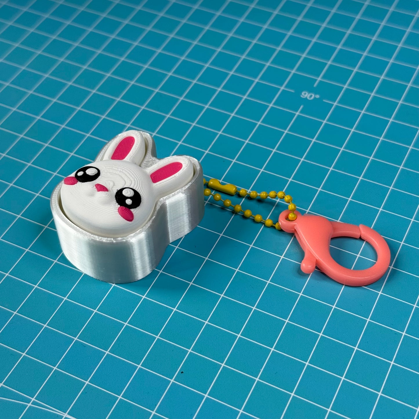 Cute Bunny Clicker Keychain