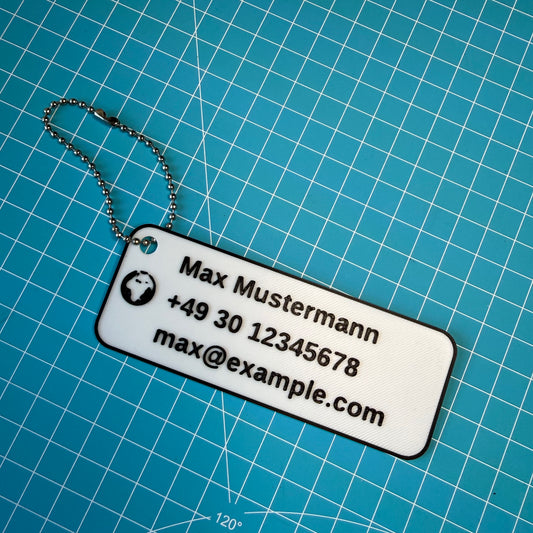 Personalisierter Anhänger mit Wunschtext
