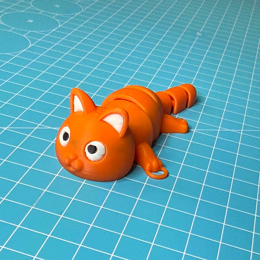 Orange Flexi-Katze
