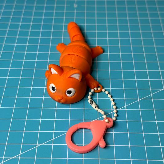 Orange Flexi-Katze