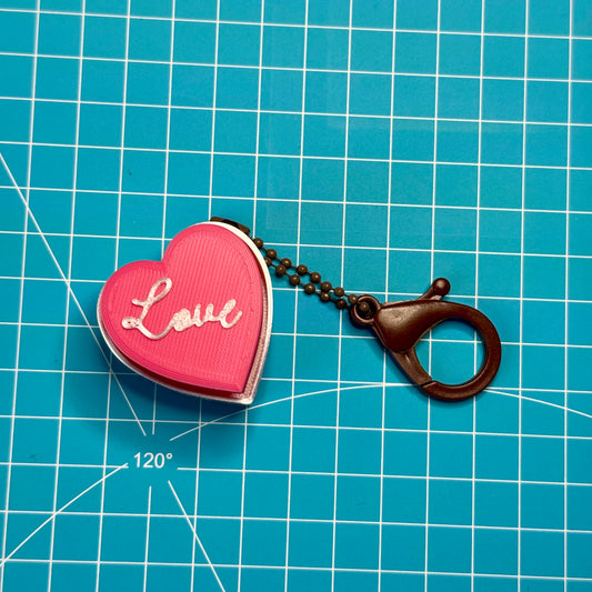 Herz Clicker Schlüsselanhänger