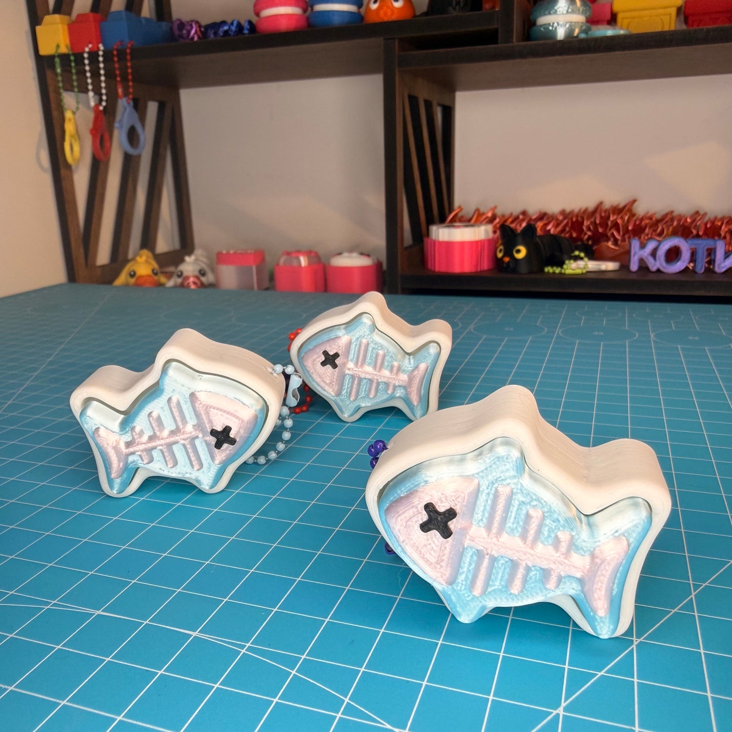 Fisch Clicker Schlüsselanhänger Fidget