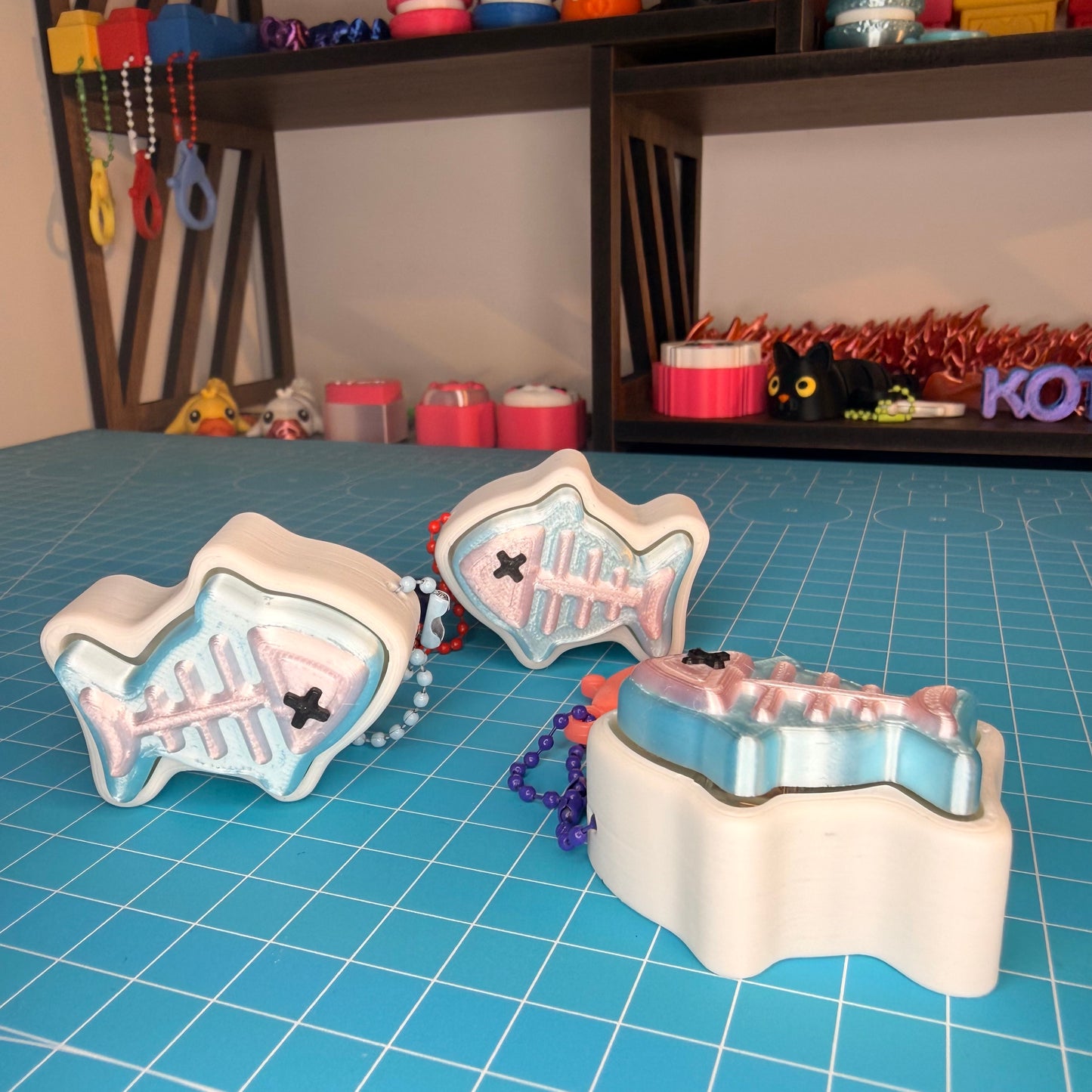 Fisch Clicker Schlüsselanhänger Fidget