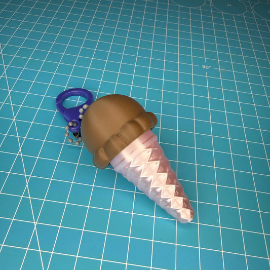 Eiswaffel Clicker Schlüsselanhänger