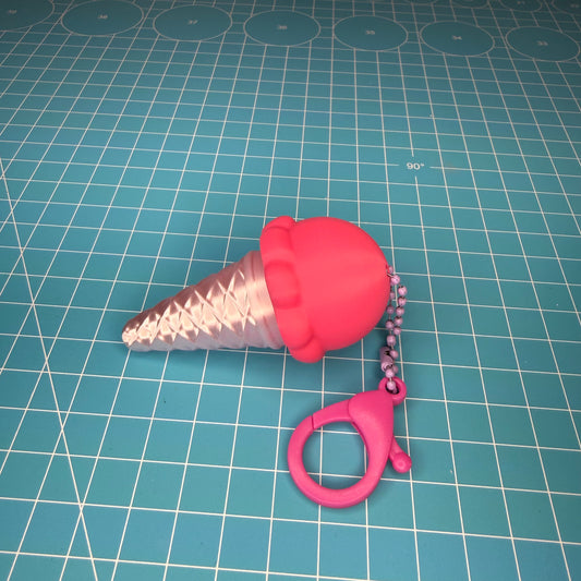 Eiswaffel Clicker Schlüsselanhänger