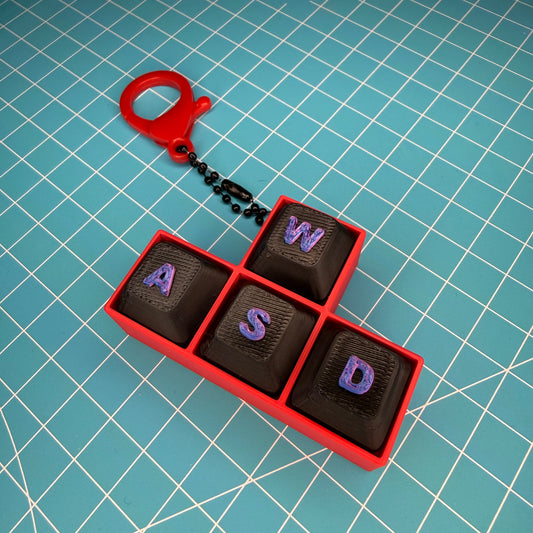 WASD Fidget Clicker Keychain