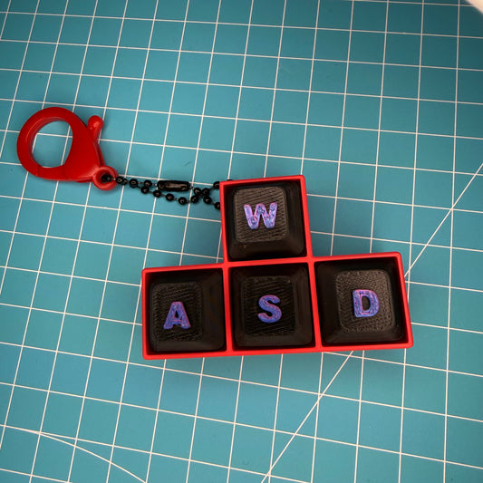 WASD Fidget Clicker Keychain