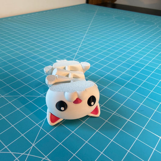Flexi Weiße Katze – Bewegliches Desk Toy