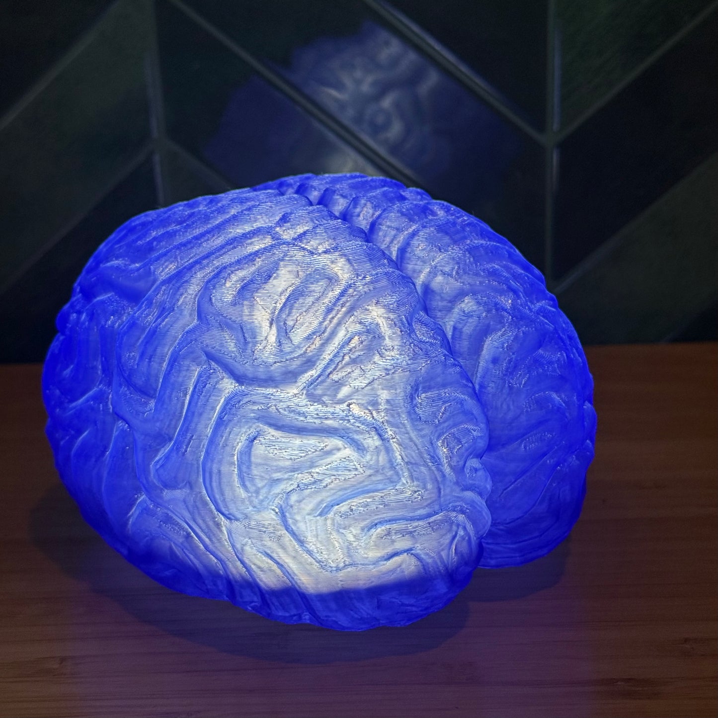 Blue Anatomische Gehirn Lampe