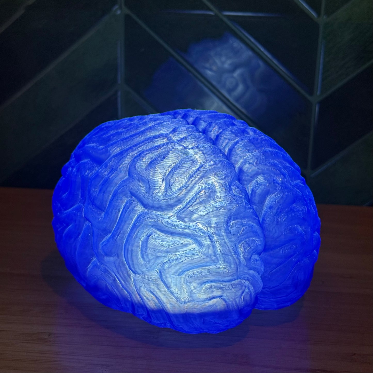 Blue Anatomische Gehirn Lampe