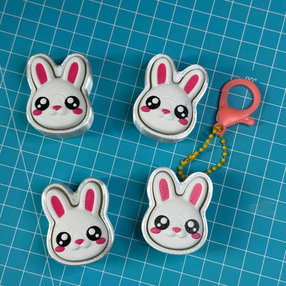 Cute Bunny Clicker Keychain