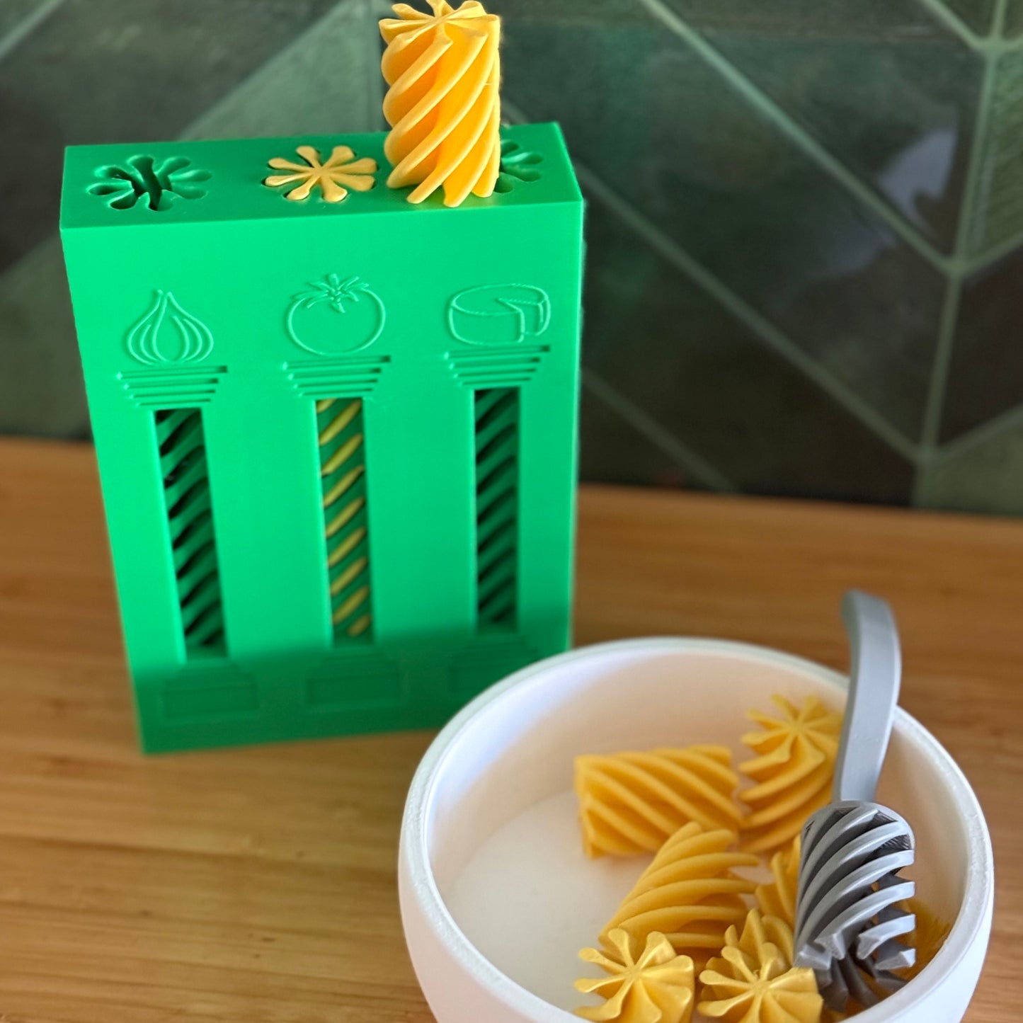 Rotini Pasta Box for Play Kitchen