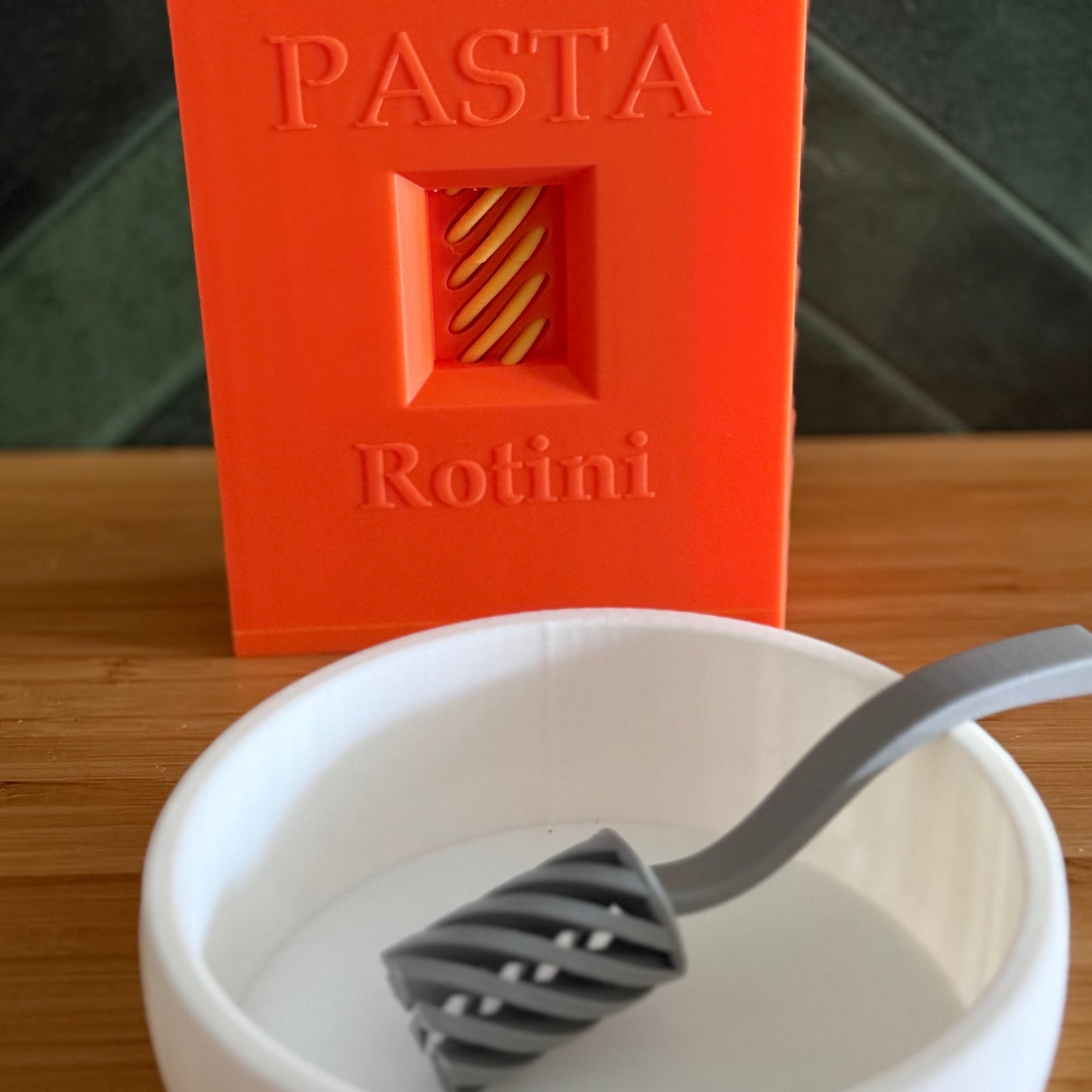 Rotini Pasta Box for Play Kitchen
